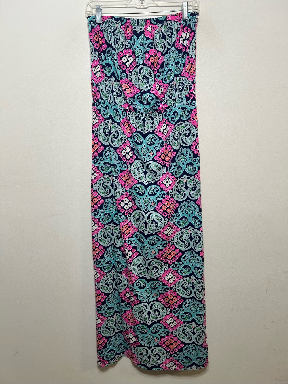 Lilly Pulitzer Marlisa Behind The Gate Strapless Maxi Dress Womens Size Large - Picture 2 of 10